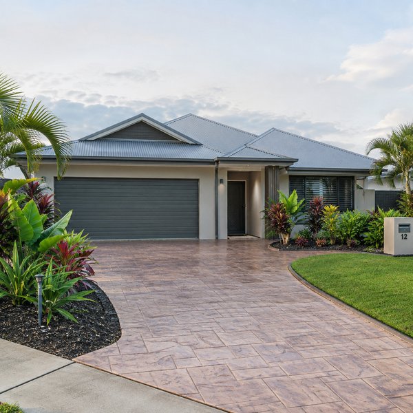 Coloured, Stamped & Stencilled driveways in Sippy Downs